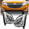 Acanii For 2018 2019 2020 2021 Chevy Equinox Bumper Fog Lights Turn Signal Lamps W Switch Pair Set Left Right