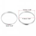X Autohaux 4pcs Od 72 6mm To Id 71 Aluminium Alloy Car Hub Centric Rings Wheel Bore Center Spacer
