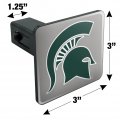 Michigan State Spartan Logo Secondary Tow Trailer Hitch Cover Plug Insert