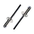 Bumper Blind Rivets For Chevy Silverado 1500 2007 To 2015 Steel Mandrel Silver Color Rounded Head 0 15 In Diameter Replacement 