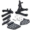 Krator Honda Cbr 600rr 2007-2014 Front Foot Rests Assembly Kit Stay Step Brackets Frame Fitting Footrests Bracket