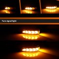 Adiil Clear Dual Colors White Amber Side Mirror Indicator Lights Sequential Led Dynamic Turn Signal For 2013-2018 Toyota