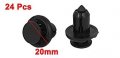 Uxcell 24 Pcs Bumper Plastic Screw Rivet Trim Clip 11mm
