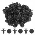 100 Pcs Fit 7mm Hole Plastic Rivets Fastener Fender Car Bumper Push Clips For Toyota