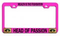 Wealth Is The Foundation Head Of Passion Muslim Islamic Pn Steel Auto Suv License Plate Frame Tag Holder 