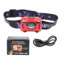 Led Headlamp Ipx7 Waterproof Usb Rechargeable Headlight With Sensor Outdoor Activities Lighting For Fishing Running
