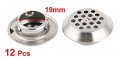 Uxcell 12pcs 19mm Bottom Dia Stainless Steel Round Mesh Hole Air Vent Louver