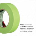 401 High Performance Masking Tape 2 In X 60 Yd Green Crepe Paper Heat Resistant Up To 250 Degrees Fahrenheit Industrial Grade