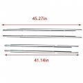 Labwork 4pcs Weatherstrip Window Moulding Trim Seal Belt Chrome Replacement For 2008-2012 Honda Accord