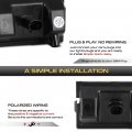 Vipmotoz Full White Led License Plate Light Tag Lamp Assembly Compatible With Land Rover L319 L359 Lr2 Lr3 Lr4 Range Sport L320