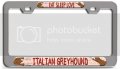 Eat Sleep Love Italian Greyhound Dogs 3d Metal License Plate Frame Universal Fit For Auto Suv And Truck Tag Holder 12 X 6 In 