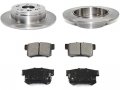 Rear Ceramic Disc Brake Pad And Rotor Kit Compatible With 2003-2011 Honda Element 