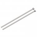 Straight Ejector Pins 5 5mm 7 32 Dia 65mn Steel Round Tip Punch 200mm 8 Long For Mechanical Maintenance 2pcs 