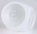 Satco 50-111 White Clear Bottom Bath Shade 