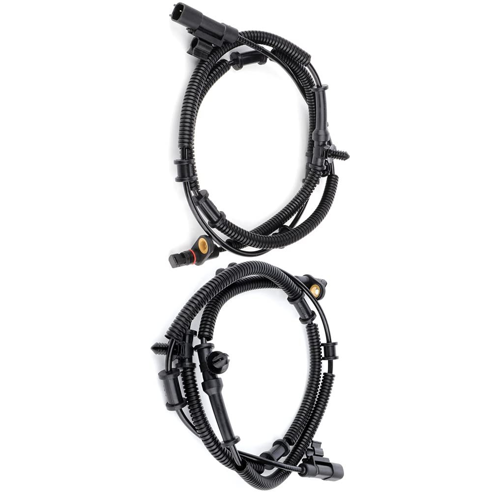 Abs Wheel Speed Sensor 2 Piece Set Left Right Rear For 2008-2011 Chrysler Town And Country Dodge Grand Caravan Volkswagen
