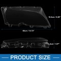 A Absopro Headlamp Lens Cover 63127165771 63127165785 For Bmw 325i 2002-2005 Polycarbonate Clear Set Of 2