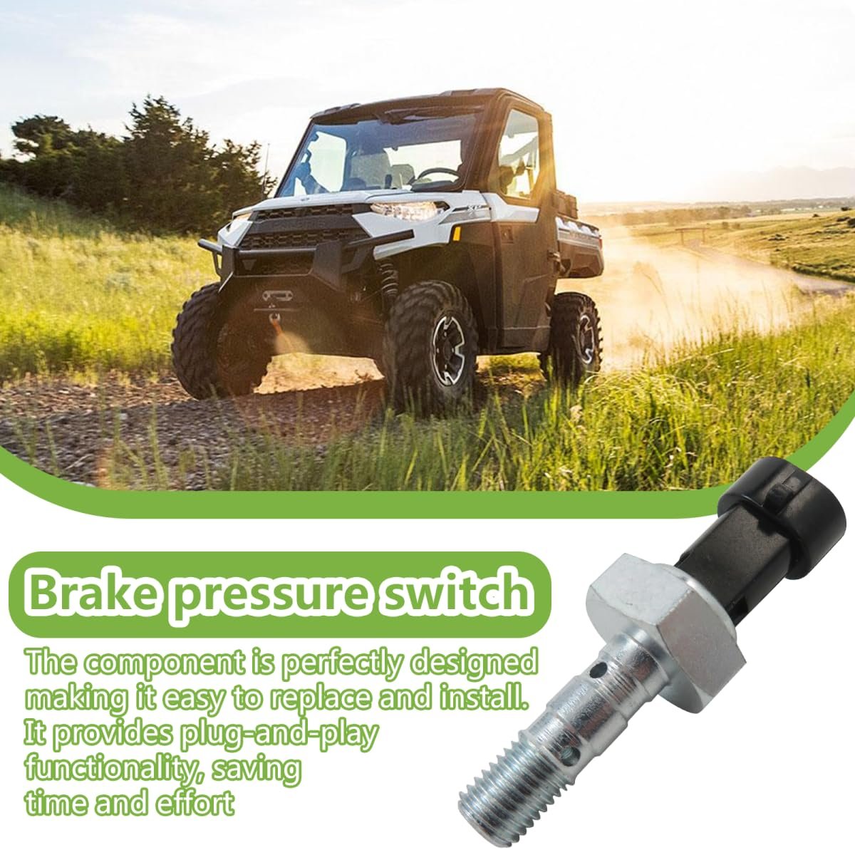 Version Brake Pressure Switch Replacement For Polaris Ranger Diesel Hst 2015-2017 2015-2018
