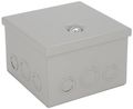Bud Industries Jbh-4955-ko Steel Nema 1 Sheet Metal Box With Knockout And Hinged Cover 6 Width X Height 4 Depth Gray Finish 