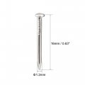 Uxcell Small Tiny Hardware Nails Carbon Steel 1 2x16mm Dxl For Diy Decorative Wooden Boxes Accessories Silver Tone 500pcs