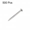 Uxcell Small Tiny Hardware Nails Carbon Steel 1 2x16mm Dxl For Diy Decorative Wooden Boxes Accessories Silver Tone 500pcs