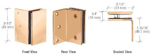 Crl Gold Plated Geneva Series Wall Mount Bracket