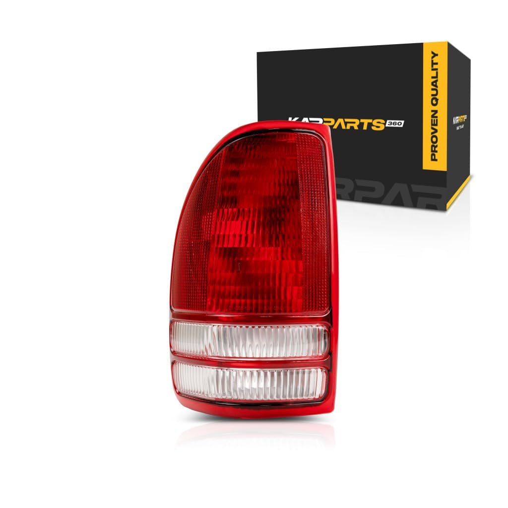 Tail Light Assembly For Dodge Dakota 1997 2004 Driver Side Lens And Housing Replacement 55055113 Ch2800126 Halogen Clear Red