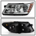 Acanii For 2009-2020 Dodge Journey Replacement Headlight Headlamp With Chrome Trim Driver Side Only
