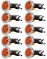 10 Piece Amber Led Side Marker Lights 3 4 In Round Mini Cab Clearance Roof Running Universal Fits For Chevrolet Silverado And 