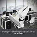 Aopin Office Desk Divider Clip Sneeze Guard Clamp Partition Bracket Support Holder Privacy Screen For Computer Room T Shape