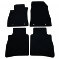 Floor Mats For 2013-2019 Nissan Sentra Factory Fitment Carpet Front Rear Black 4pc Nylon By Ikon Motorsports 2014 2015 2016 