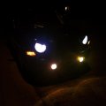 Abs Bezels Front Light Headlight Cover Angry Bird Style Mesh Grille Grill Insert Kit Trim For Jeep Patriot Accessories 