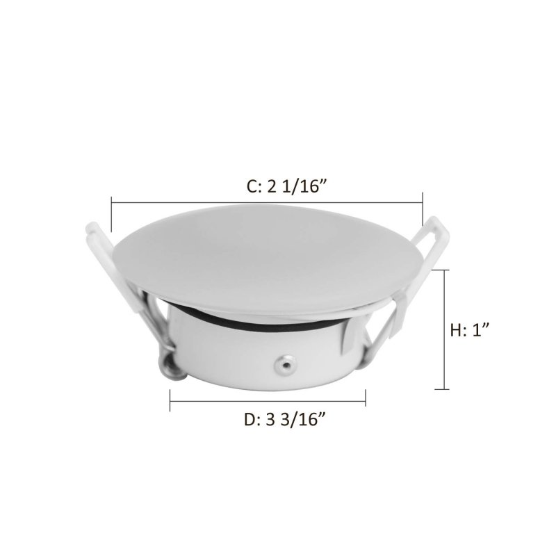 3 In Led Rv Puck Light 12v Interior Recessed Mount Down For Motorhomes Camper Caravan Trailer Boat 4000k Cool White 6 Pack