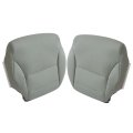 Front Driver And Passenger Side Bottom Leather Seat Cover Gray For Honda Civic 2012 2013 2014 2015 Microfiber Replacement 