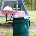 Coghlan S Deluxe Pop-up Trash Can Spring-loaded Collapsible Garbage For Camping 24 X 19 Inches Heavy-duty 600d Polyester 29 5 