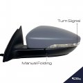 Spieg Vw1320155 Driver Side Mirror Replacement For Volkswagen Passat 2012 Power Heated Turn Signal Blinker Memory Ptm Cover