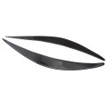 Carbon Fiber Headlight Eyelid Trim Cover Eyebrows For Infiniti Q50 2014 To 2020 2 Piece Set 