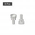 Uxcell Knurled Thumb Screws M4x8mm Brass Shoulder Bolts Grip Knobs Fasteners Nickel Plated 8pcs