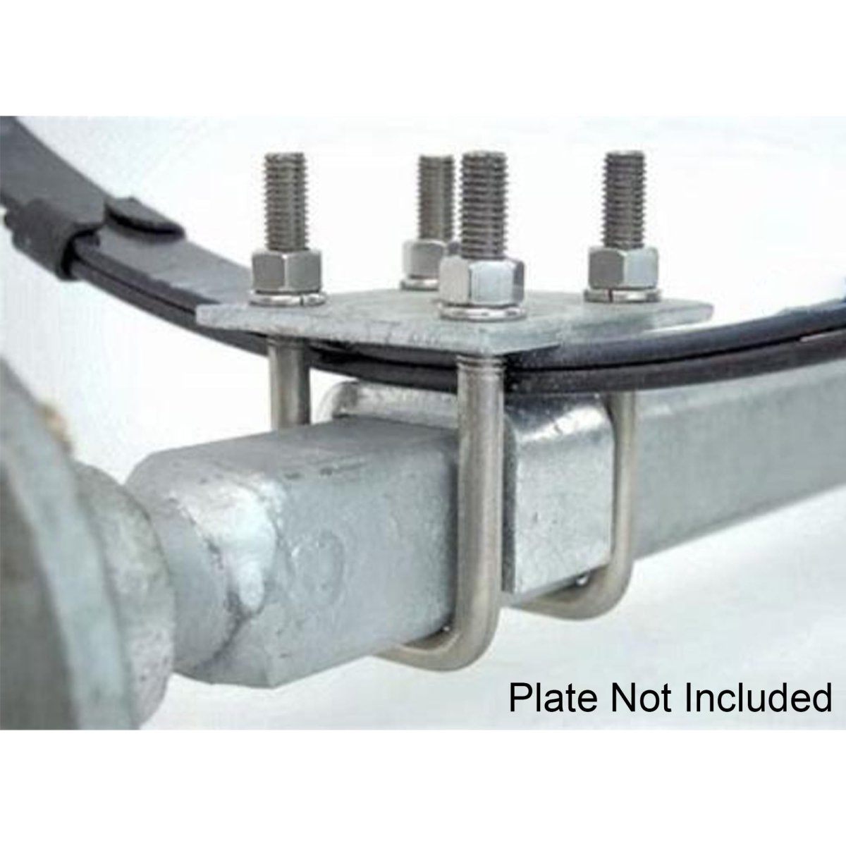 A A Square U Bolts With Hardware For Boat Trailer Electro-galvanized Steel 1 2 Diameter X 2-1 8 6-5 16 2x4 Beam 4 Pack