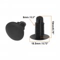 Uxcell 8mm Hole Black Rivets Bumper Door Fastener Push Clips 20 Pcs For Auto