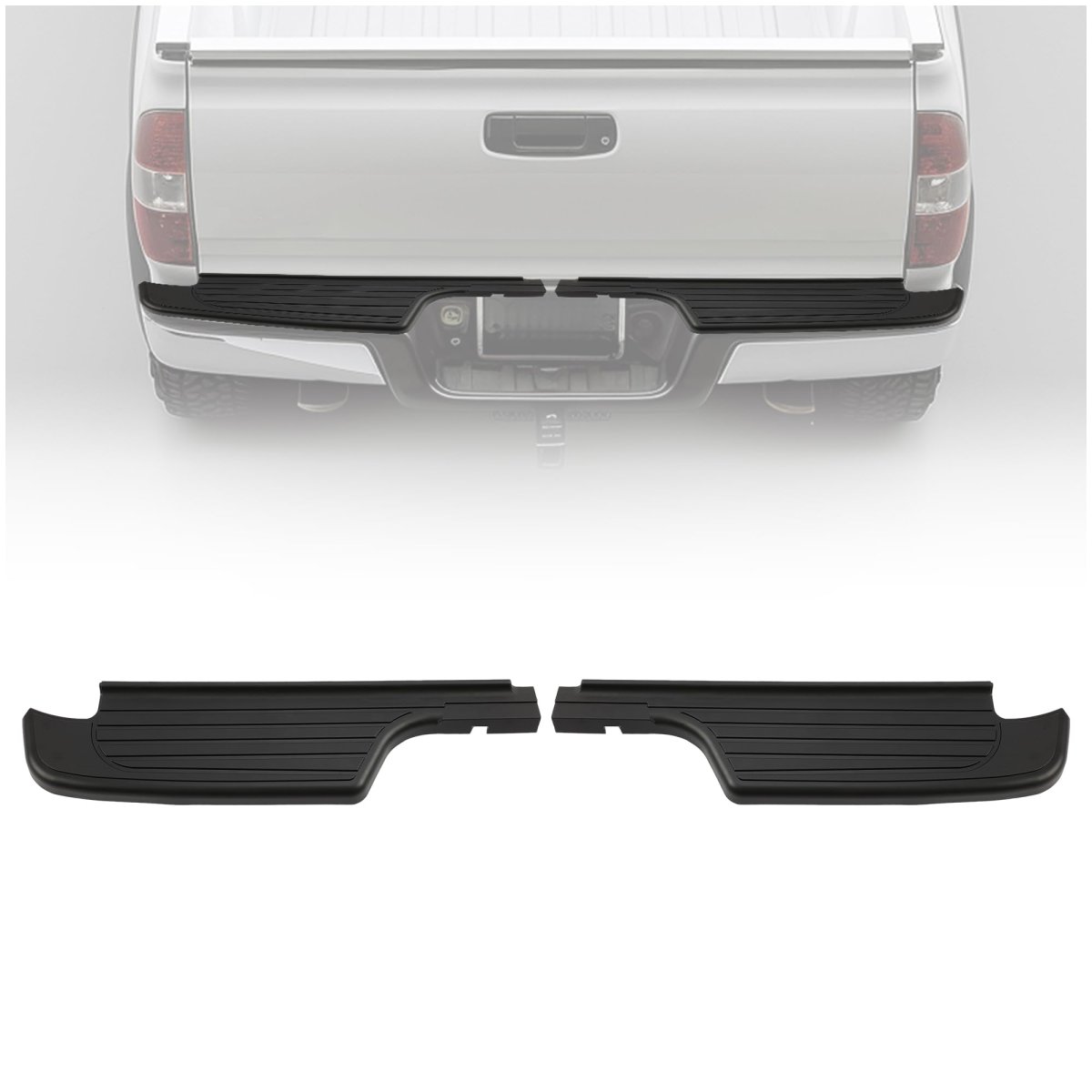 Pair Rear Bumper Step Pad For 1995-2004 Toyota Tacoma Driver And Passenger Side