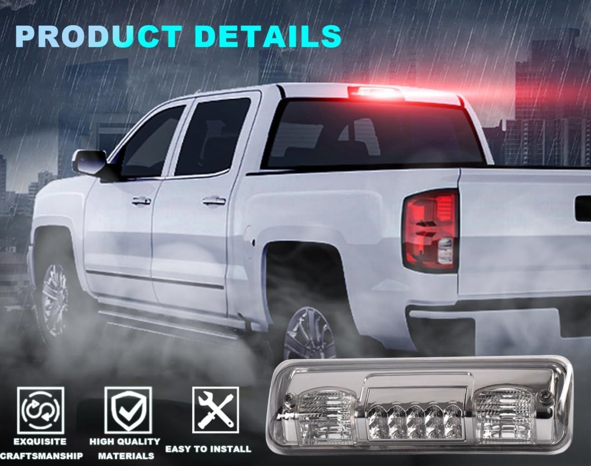 Led Bar Third Brake Light For Ford F150 Pickup 2004 2008 Tail Cargo Lamp With Smoky Lens And Clear Housing Fo2890103