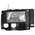 Ford Bronco Ii Headlight Assembly 1989 1990 Passenger Side Halogen Clear Lens With Bulbs Replacement For Fo2503107 And F1tz 