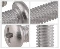 Guard4u 750pcs 15-size Metric M1 2 4 6 7 Stainless Steel Phillips Pan Head Small Machine Screws Assortment Kit 