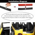 Hooke Road Wrangler Hardtop Seal Strip For Jeep Tj 97-06 Eliminates Rattling Wind Noise Water Damage 3-piece Kit