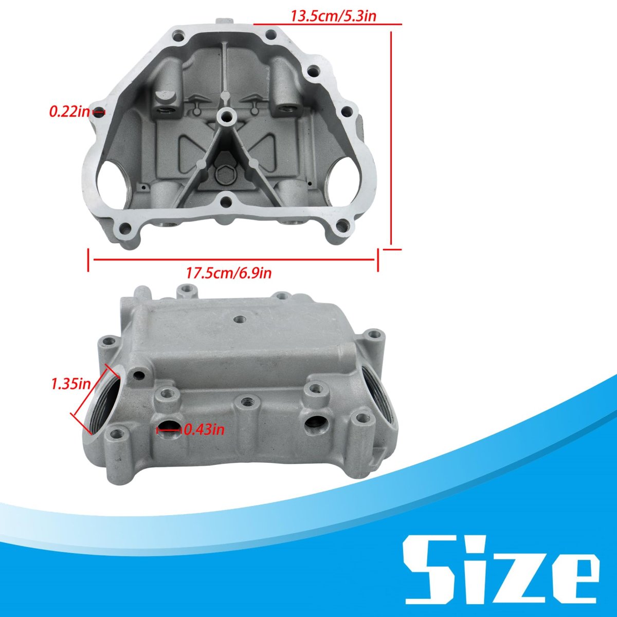 Cylinder Head Cover Replacement For Honda Rancher 500 420 Trx500 Trx420 2007 2009 2010 2013 Polished Finish