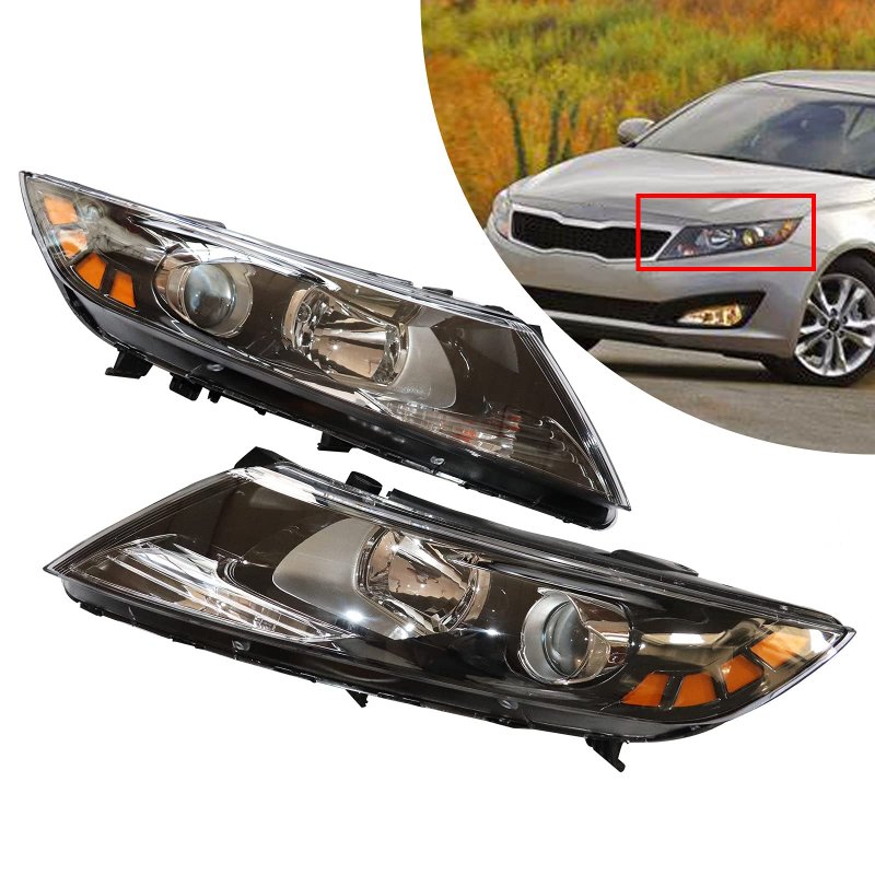 Loyalheartdy For 2011 2012 2013 Kia Optima Halogen Headlights Assembly Passenger And Driver Side Oe Replacement Left Right