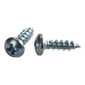 Rok Hardware 6 X 1 2 Standard Thread Phillips Pan Head Screws Zinc Plated 100 Pack 