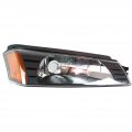 Chevy Avalanche 1500 2500 Turn Signal Light 2002 03 04 05 2006 Passenger Side Clear Amber Lens W Body Cladding Gm2521184 