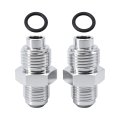 6an To 16mm And 18mm Power Steering Fittings With O Rings For Gm Buick Chevy Cadillac Silver Aluminum 