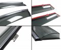 Premium Smoke Tinted Window Visors With Chrome Trim And Clips For 2016 2020 Kia Sorento Low Profile Rain Wind Guards 4 Piece